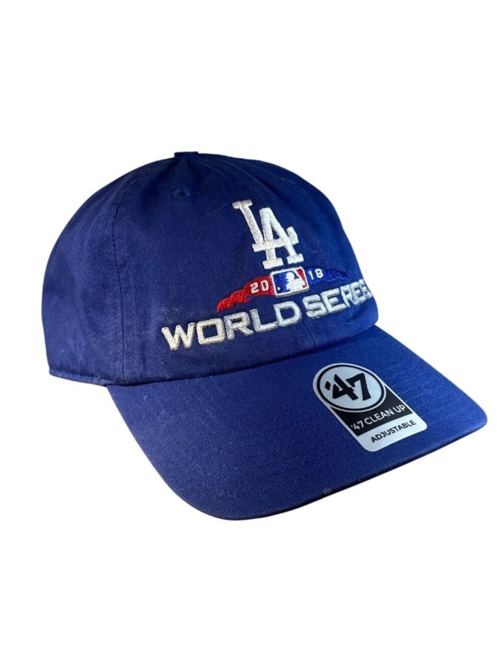 LA Dodgers World Series Hat Adjustable 47 Brand Clean Up Cap Blue 2018